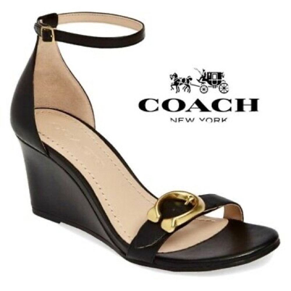 Coach Odetta Wedge in Black Size 7